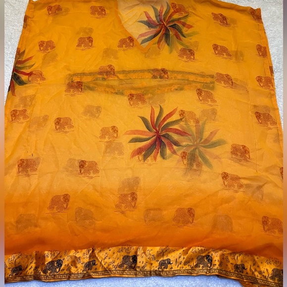 Riddhi Siddhi Beach Coverup W/ Satin Trim - Picture 6 of 6